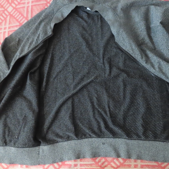 Adidas x Reigning Champ Mens Gray Striped Full Zip Bomber Jacket Size M - Picture 2 of 7